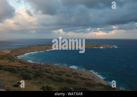 Kap Greko Nationalpark ansehen. Zypern, Frühling. Stockfoto