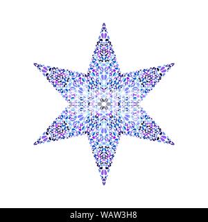 Abstrakt floral Star Logo Vorlage - bunte geometrische vektor design Element auf weißem Hintergrund Stock Vektor