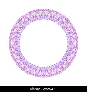 Geometrische abstrakte Dreieck Fliese kreisförmigen Lorbeerkranz - polygonale Runde vektor design Element aus farbigen Dreiecke Stock Vektor