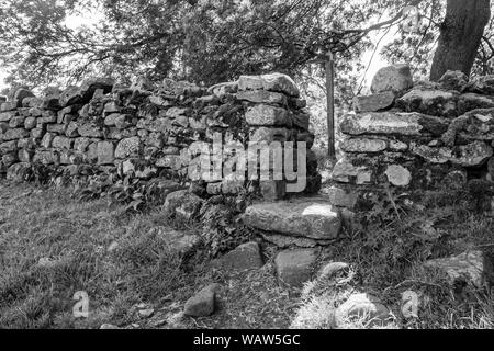 Holz- toren und Holmen der Yorkshire Dales Stockfoto