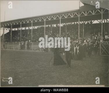 Duke's Besuch, 21. September, 1901 Royal Party im Lacrosse übereinstimmen (HS 85-10-6397). Stockfoto