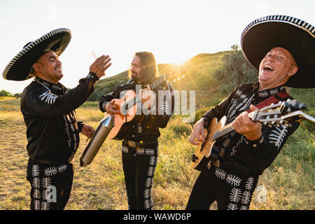 Mexikanischen Musikern Mariachi Band Stockfoto