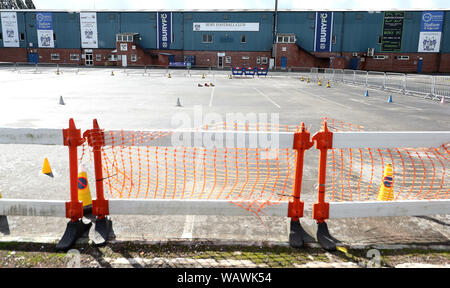 Bisher unveröffentlichte Fotos vom 17/08/2019 Eine allgemeine Ansicht der Gigg Lane, der Heimat des Fußball-Verein begraben. Stockfoto