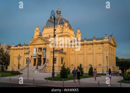 Kunst Pavillon ist die älteste Zweck art Gallery in Zagreb gebaut, am Ende des 19. Jahrhunderts erbaut, Zagreb, Kroatien Stockfoto