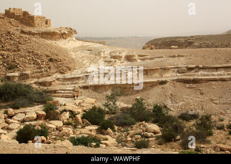 Ein avdat Canyon. Israel. Stockfoto