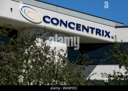 Ein logo Zeichen außerhalb einer Anlage von Concentrix in Salt Lake City, Utah, besetzten am 28. Juli 2019. Stockfoto