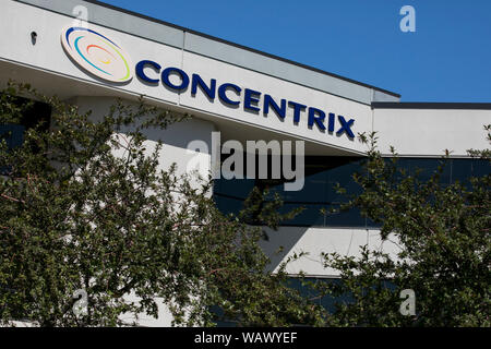 Ein logo Zeichen außerhalb einer Anlage von Concentrix in Salt Lake City, Utah, besetzten am 28. Juli 2019. Stockfoto