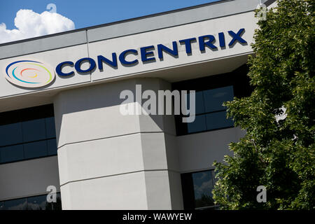 Ein logo Zeichen außerhalb einer Anlage von Concentrix in Salt Lake City, Utah, besetzten am 28. Juli 2019. Stockfoto