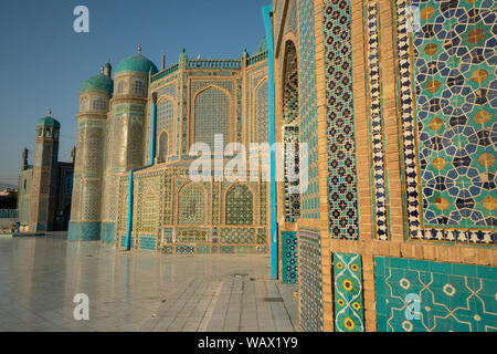 Blaue Moschee in Mazar-e-Sharif, Afghanistan (Schrein von Hazrat Ali) Stockfoto