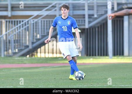 Nicolò Fagioli während ITALIA U19 VS BELGIO U 19, Padova, Italien, 20. März 2019, Calcio Nazionale Italiana di Calcio Stockfoto