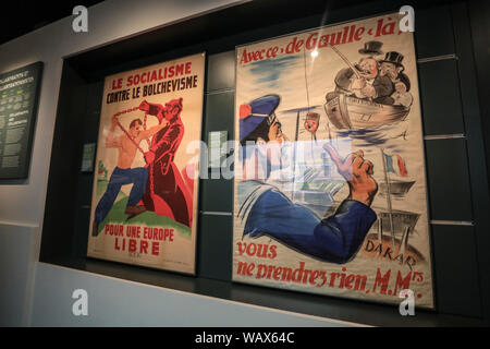 Eröffnung des Musée de la Liberation DE PARIS, MUSÉE DU GENERAL LECLERC, Musée Jean Moulin Stockfoto