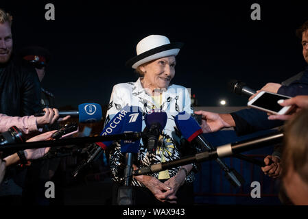 La Princesse Olga Nikolajewna Kulikovskaya-Romanova est un des dernières descendantes de la Dynastie Romanow. Elle est la veuve Le neveu de Tsa letzte Stockfoto