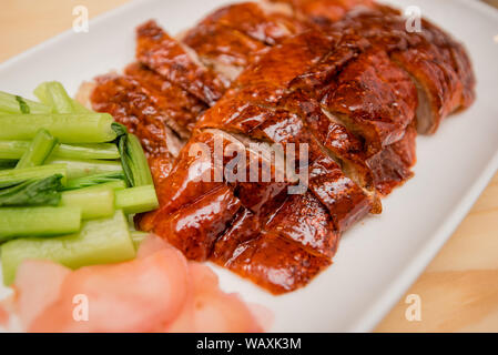 Gebratene Ente, Gill Ente, chinesisches Essen Stockfoto