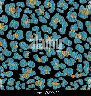 Leopard Skin Texture nahtlose Muster Stockfoto