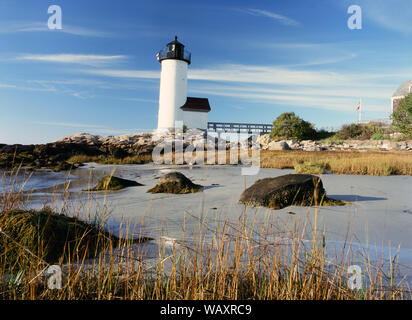 Annisquam Leuchtturm von Gloucester, Massachusetts Stockfoto