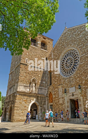 14. jahrhundert Kathedrale St. Just, der Hauptkirche in Triest, Provinz Triest, Italien. Stockfoto