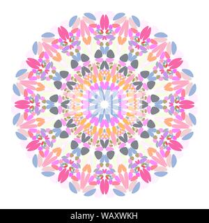 Bunte Blume ornament Mandala - abstrakten geometrischen vektor design Element Stock Vektor