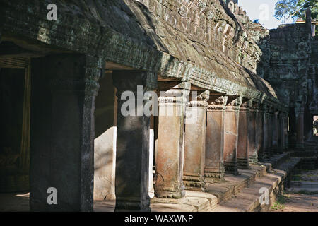 Osten Galerie, dritten Gehäuse, Ta Prohm, Angkor, Siem Reap, Kambodscha Stockfoto