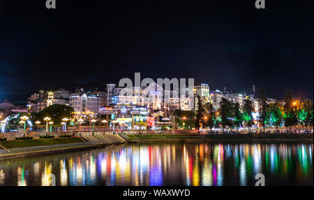 Dalat City in Vietnam bei Nacht Stockfoto