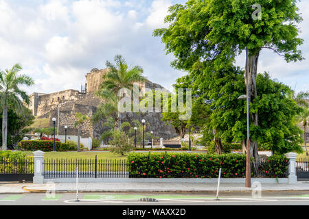 Fort San Felipe del Morro Puerto Rico. Stockfoto