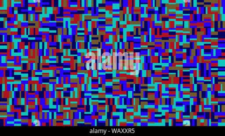 Chaotische geometrische Muster Desktop Hintergrund - polygonale abstrakte farbenfrohe Vector Graphic design Form zufällige Rechtecke Stock Vektor