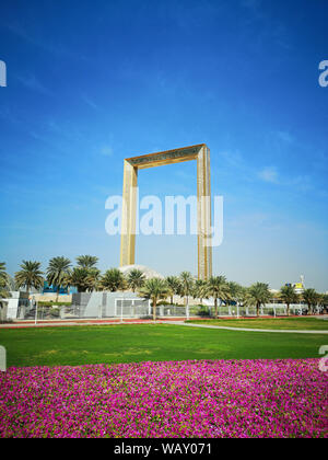 Dubai Frame ist ein Gebäude in Dubai Architekt Fernando Donis Stockfoto