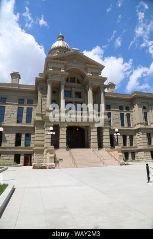 Restauriertes Wyoming State Capitol, Cheyenne, WY - Juli 2019 Stockfoto