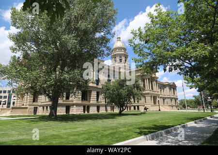 Restauriertes Wyoming State Capitol, Cheyenne, WY - Juli 2019 Stockfoto