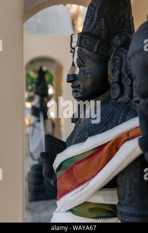Malibu Hindu Templed fotografierte während des Sonnenuntergangs in Calabas, CA Stockfoto