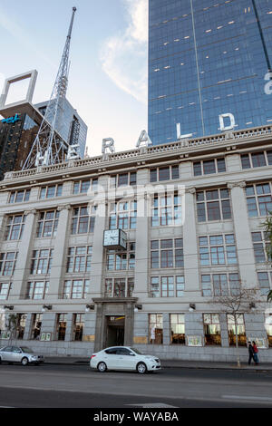 Alte Verkünder Gebäude Flinders Street Melbourne, Australien Stockfoto