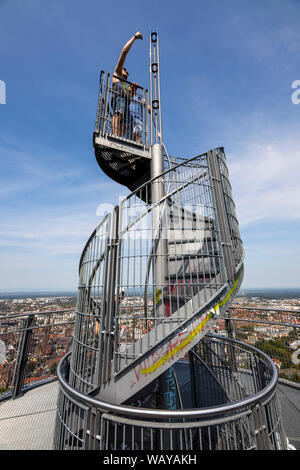 Freiburg im Breisgau, Aussichtsturm auf dem Burgberg, Castle Hill Tower, Stockfoto