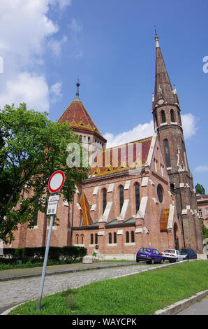 Budapest, Ungarn - 19. Mai 2010: Der Budaer Reformierte Kirche Stockfoto