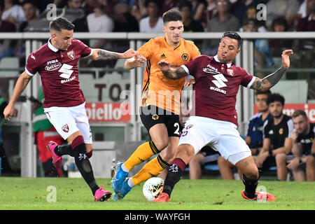 Armando Izzo (Torino FC) während der Europa League 2019-20 Fußballspiel zwischen Torino FC und Wolverhampton Wanderers FC am Stadio Grande Torino am 22 August, 2019 in Turin, Italien. Stockfoto