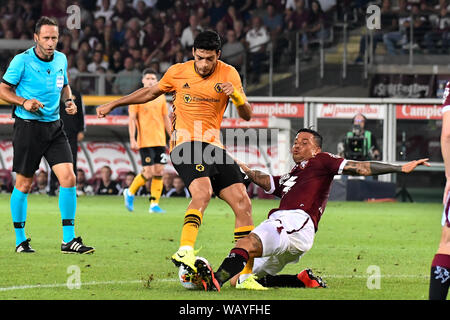 Armando Izzo (Torino FC) während der Europa League 2019-20 Fußballspiel zwischen Torino FC und Wolverhampton Wanderers FC am Stadio Grande Torino am 22 August, 2019 in Turin, Italien. Stockfoto