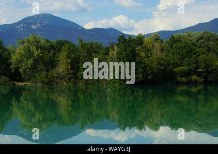 Naturpark Sebino, Italienisch Feuchtgebiet. Stockfoto