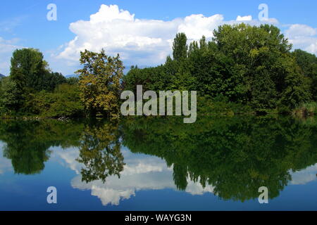 Naturpark Sebino, Italienisch Feuchtgebiet. Stockfoto