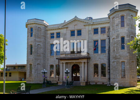 Die historische Val Verde County Courthouse in Del Rio, das 1887 erbaut Stockfoto