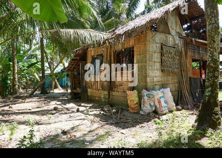 Philippinen, Siargao Island, 20.Juli.2019 lokalen Dorf in Siargao Island Stockfoto