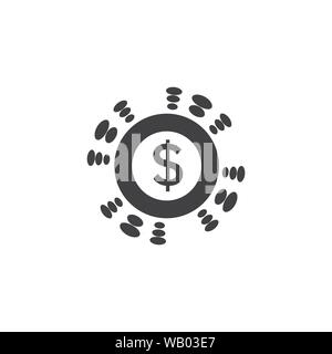 Wirtschaft Finanzen Logo Vorlage vektor Icon Design Stock Vektor