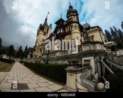 Schloss Peles Gebäude Rumänien Stockfoto