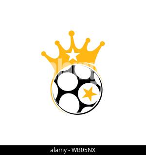 Fußball-Fußball-Abzeichen Logo Design Templates Sport Vektor Stock Vektor