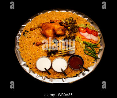 Kuzhi Kuzhimanthi (Mandi) im arabischen Stil essen jetzt in Kerala verfügbar Stockfoto