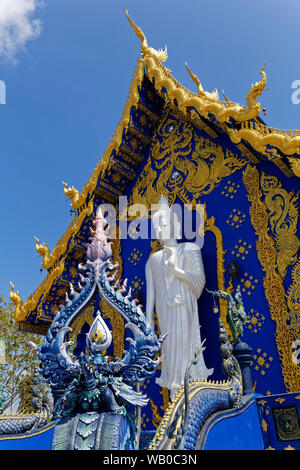 Chiang Rai Blue Tempel (Wat Rong Seua Zehn), Chiang Rai, Thailand Stockfoto