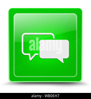 Testimonials Symbol auf dem Grünen Platz glasigen Taste abstrakte Abbildung isoliert Stockfoto