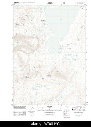 USGS Topo Karte Oregon Waldo See 20110810 TM Wiederherstellung Stockfoto