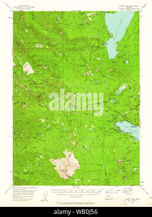 USGS Topo Karte Oregon Waldo See 283001 1956 62.500 Wiederherstellung Stockfoto