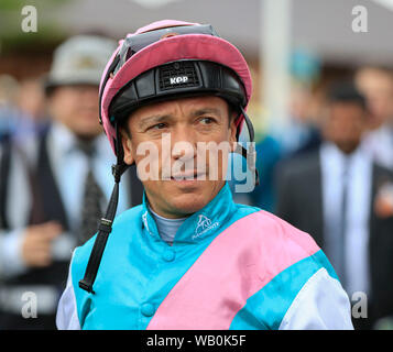 22. August 2019, York, York, Großbritannien; 2019 Darley Yorkshire Oaks/Ladies Day; Frankie Dettori Credit Conor Molloy/News Bilder Stockfoto