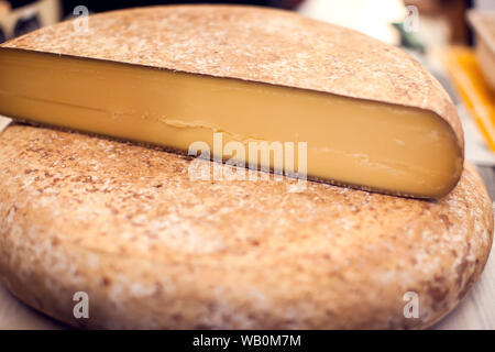 Verschiedene Arten von Käse ist Käse Festival. Organische und Farm food Konzept Stockfoto