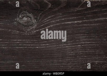 Detaillierte Nahaufnahmen der schwarzen oder dunklen Holz Textur Hintergrund. Stockfoto