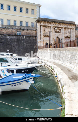 09 Mai 2019, Zadar, Kroatien. Lucica Fosa, Stadt, Hafen, Marina Stockfoto